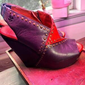 Luck Brand Platform Slingback Shoes Sz. 8